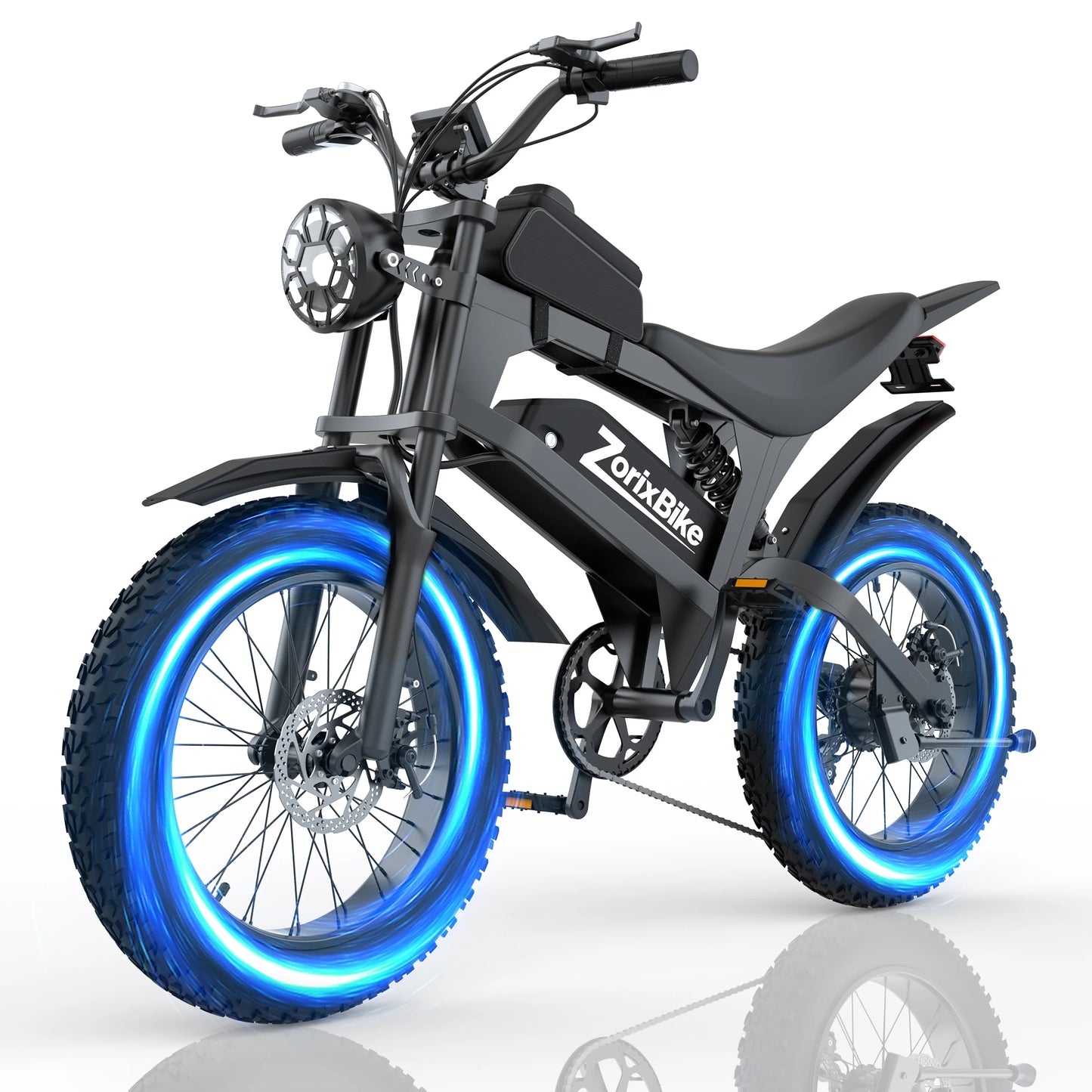 ZorixBike R8 Pro Electric Bike 3000W Motor 48V 20Ah Battery 20x4 Fat Tire 7-Speed All Terrain E-Bike
