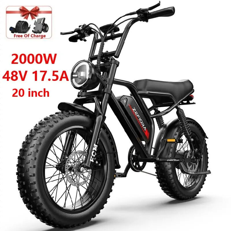 Electric Bike 1000W 1500W 2000W 3000W Motor 48V Battery Folding Commuter E-Bike for Adults