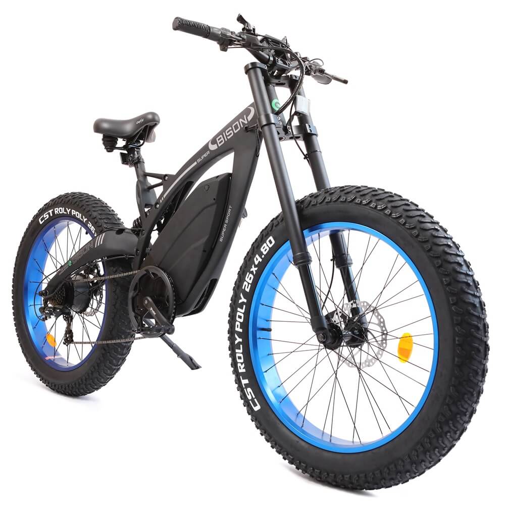 Ecotric Big fat tire E-bike Bison-Matt Black
