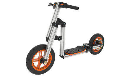 20-in-1 Buildable Kids Go-Kart & Ride-On Vehicle Kit (Ages 1–8) – Orange | Modular Bike, Scooter & Kart System