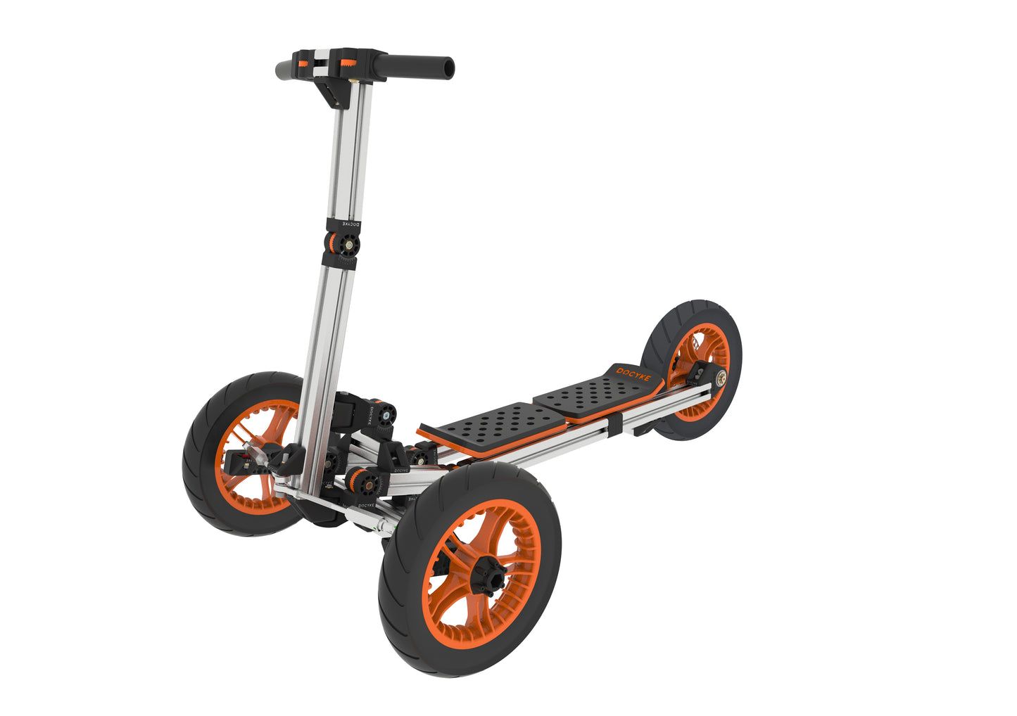 20-in-1 Buildable Kids Go-Kart & Ride-On Vehicle Kit (Ages 1–8) – Orange | Modular Bike, Scooter & Kart System