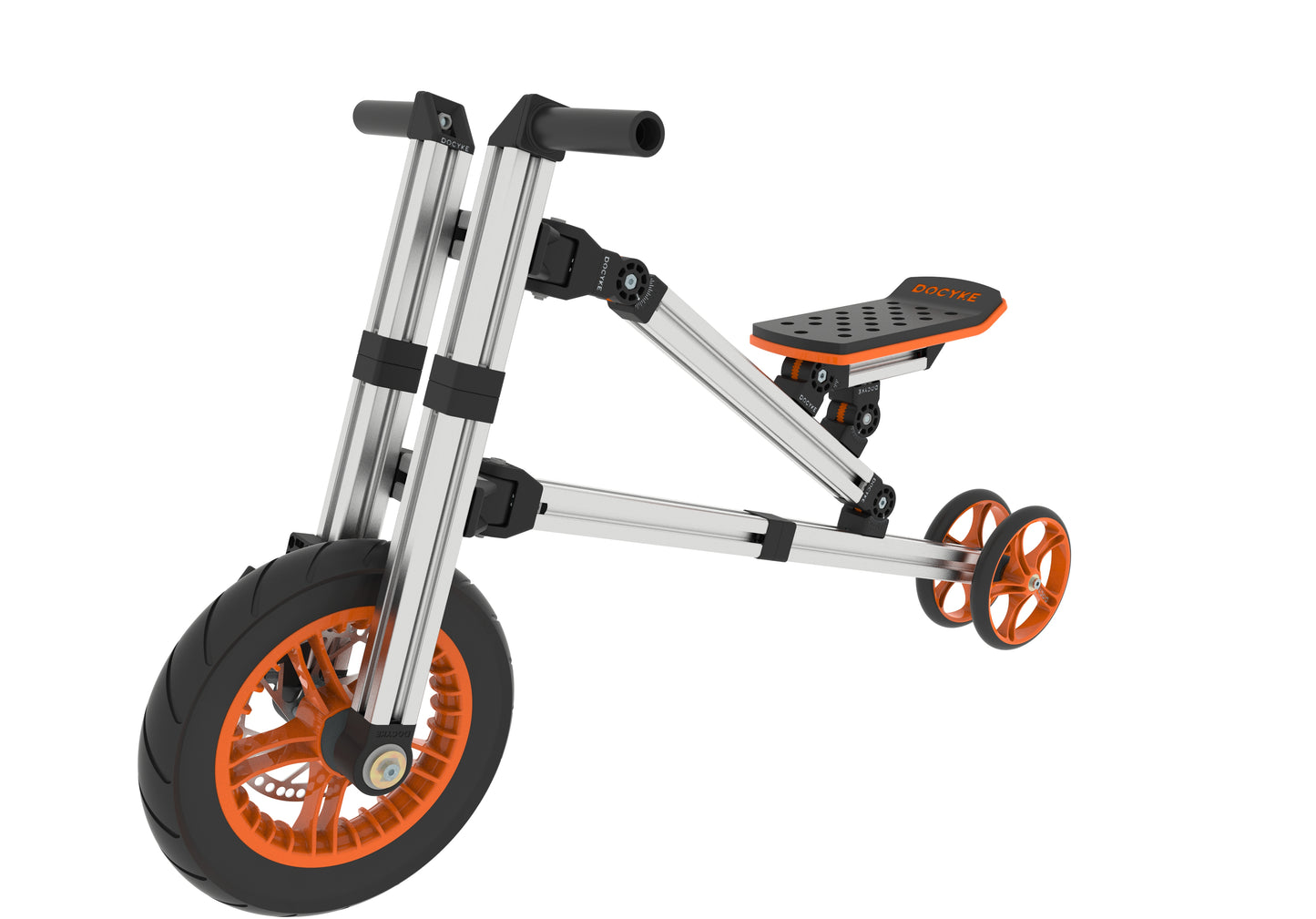20-in-1 Buildable Kids Go-Kart & Ride-On Vehicle Kit (Ages 1–8) – Orange | Modular Bike, Scooter & Kart System