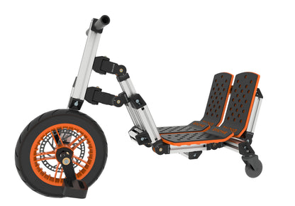 20-in-1 Buildable Kids Go-Kart & Ride-On Vehicle Kit (Ages 1–8) – Orange | Modular Bike, Scooter & Kart System