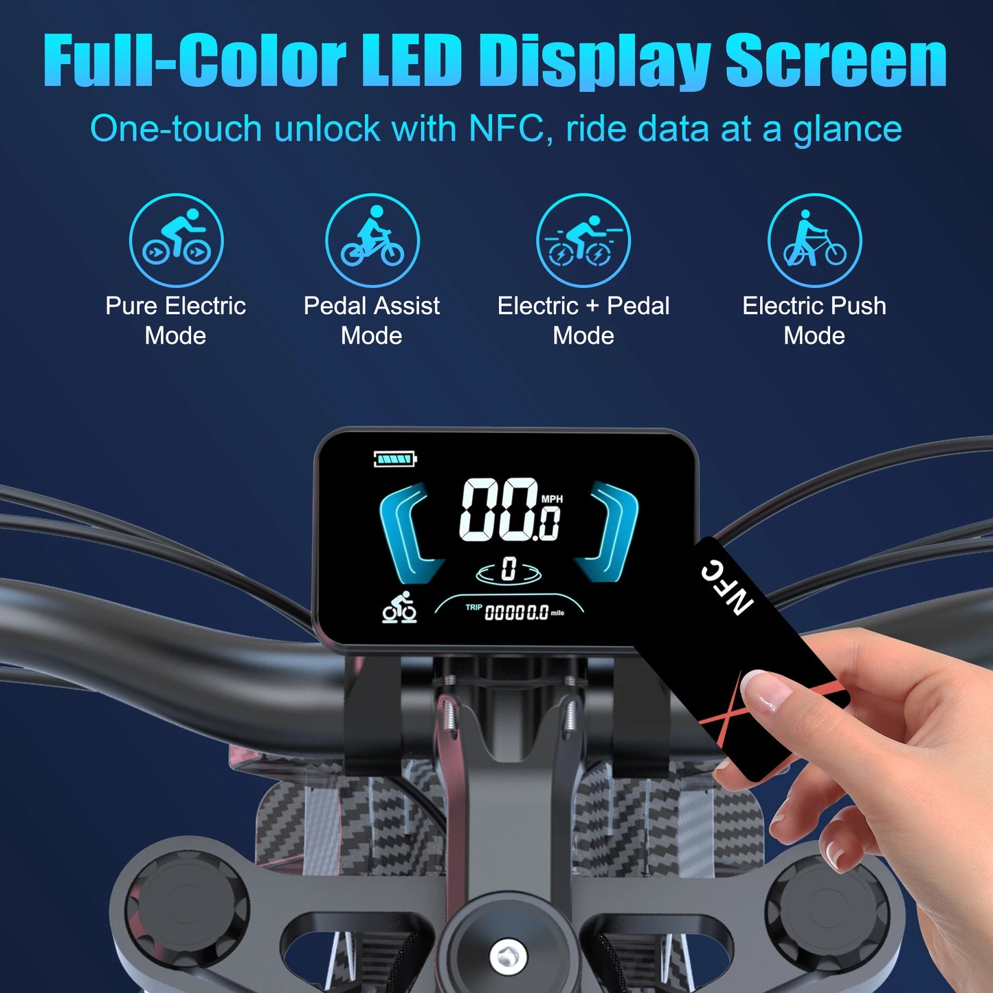 Moveloop T1 Ultra Electric Bike 3000W Motor 48V 20Ah Battery 17 Inch Off-Road Tires 7-Speed E-Bike