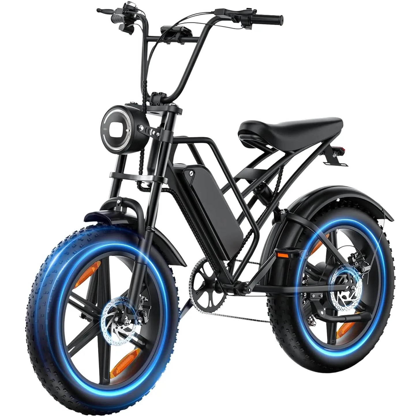 Zesty All-Terrain Electric Bike for Adults 750W Motor 1500W Peak 48V 15Ah Removable Battery Full Suspension 20x4 Fat Tire 7-Speed UL Certified