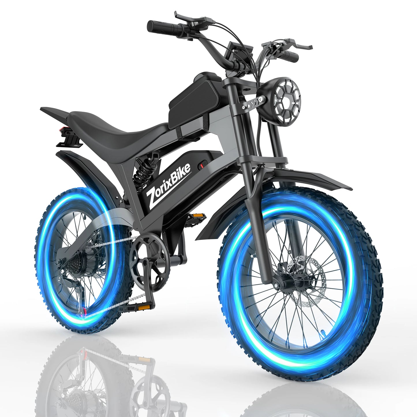 ZorixBike R8 Pro Electric Bike 3000W Motor 48V 20Ah Battery 20x4 Fat Tire 7-Speed All Terrain E-Bike