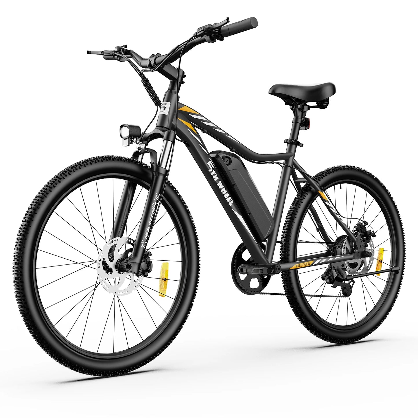5th Wheel AB17 Electric Bike 700W Peak Motor 23 MPH 7-Speed Front Suspension Color LCD Display UL 2849 Certified