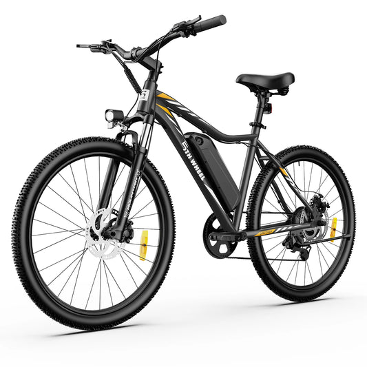 5th Wheel AB17 Electric Bike 700W Peak Motor 23 MPH 7-Speed Front Suspension Color LCD Display UL 2849 Certified