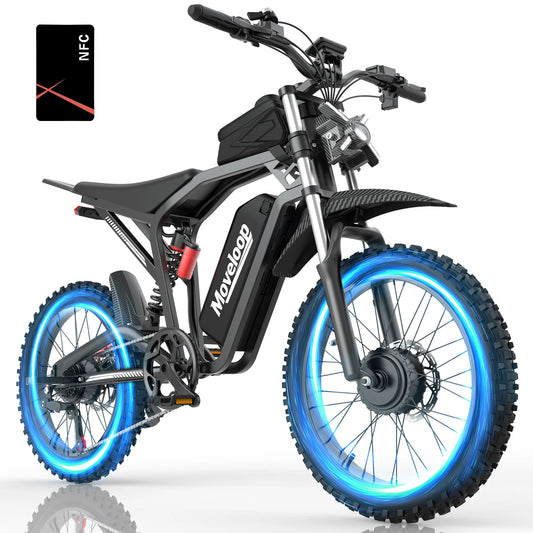 Moveloop T1 Ultra Electric Bike 3000W Motor 48V 20Ah Battery 17 Inch Off-Road Tires 7-Speed E-Bike