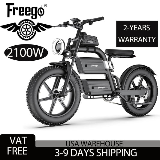 Electric Dirt Bike Electric Motorcycle 2100W 60V/40Ah Dual Battery Max 37MPH/70Mile 20 x4 Off Road Height Dual Suspension 7Speed