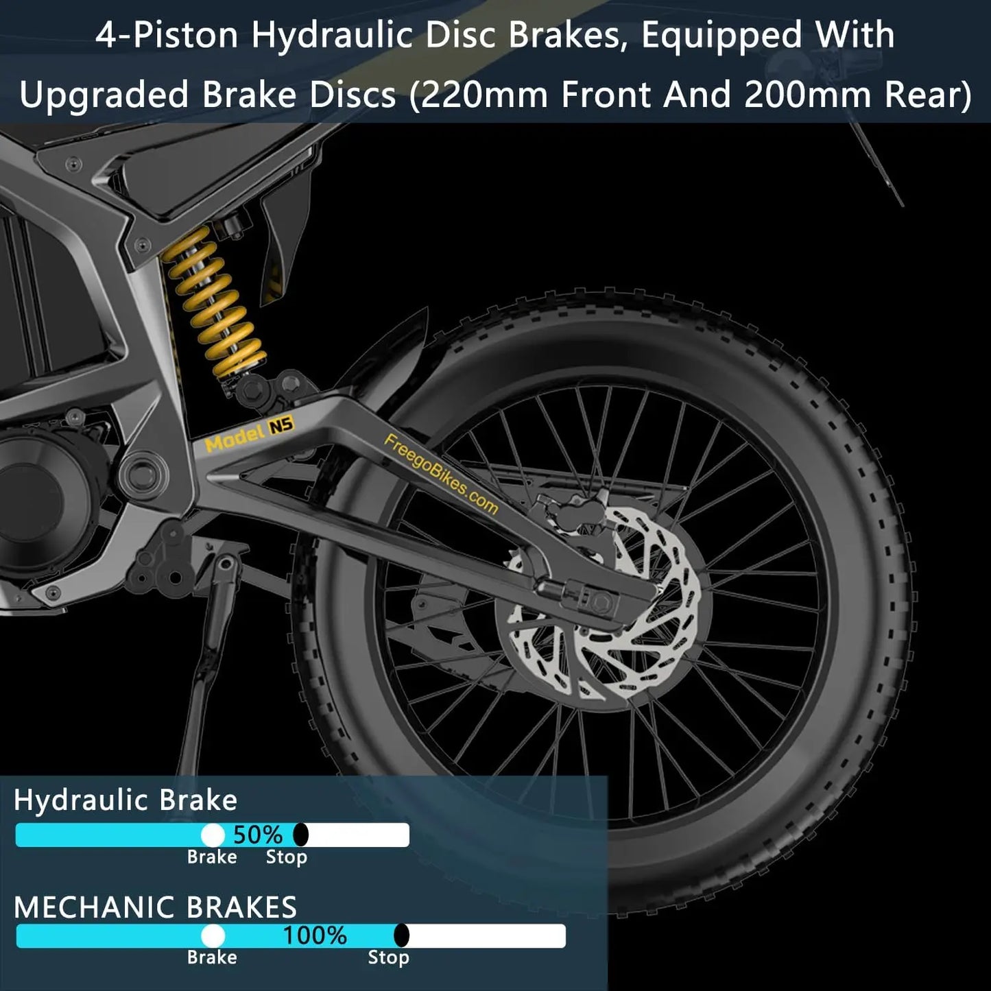 Freego UL 53MPH Electric Dirt Bike N5 Mid-Drive Motor 72V/40AH/8000W Electric Motorcycle Bike 380N.m Fast Charging Off-Road Bike
