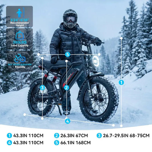 Electric Bike 1000W 1500W 2000W 3000W Motor 48V Battery Folding Commuter E-Bike for Adults