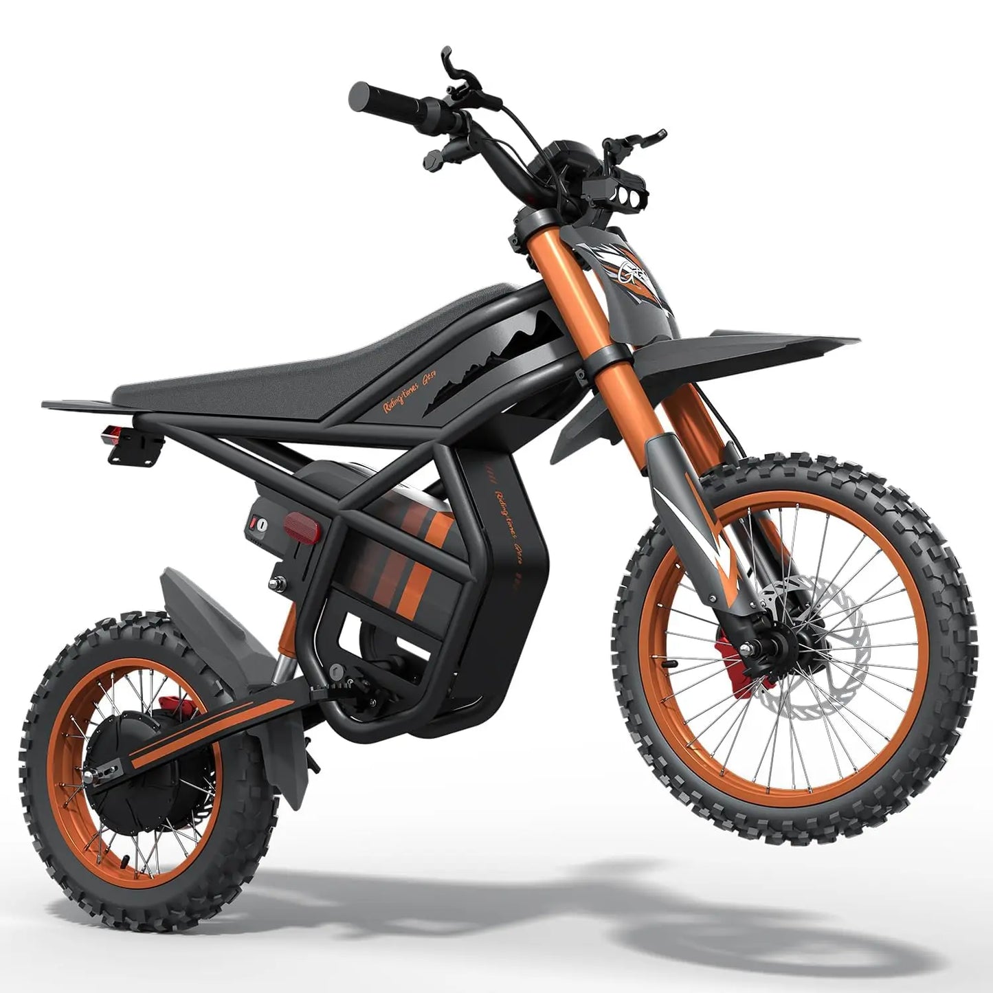 Zesty GT54 Electric Dirt Bike 2000W Motor 60V 25Ah 40 MPH Off-Road Hydraulic Suspension Motorcycle Tires Key Ignition 2-Year Warranty