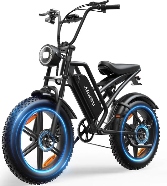 Zesty E-Bike All-Terrain Electric Bike for Adults & Teens – 500W / 750W (1500W Peak) Motor, 48V Removable Battery, Full Suspension Fat Tire E-Bike (14