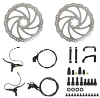 Thumbnail for EUNORUAU ENA 4-Piston Hydraulic Brake Sensor Set with 203MM Disc Brake Rotors