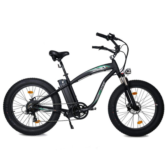 70's Vintage Hammer Electric Fat Tire Beach Snow Bike-Matt Black - Zestyebikes