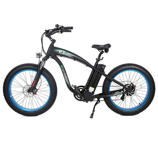 70's Vintage Hammer Electric Fat Tire Beach Snow Bike-Blue - Zestyebikes