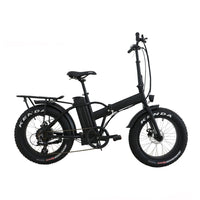 Thumbnail for EUNORAU 48V500W12.5Ah 20'' Foldable Fat Tire Step Over Electric Bike (Black) - Zestyebikes