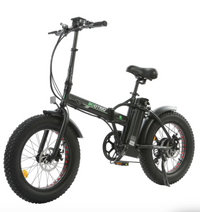 Thumbnail for Ecotric Matt Black 48V portable and folding fat ebike with LCD display
