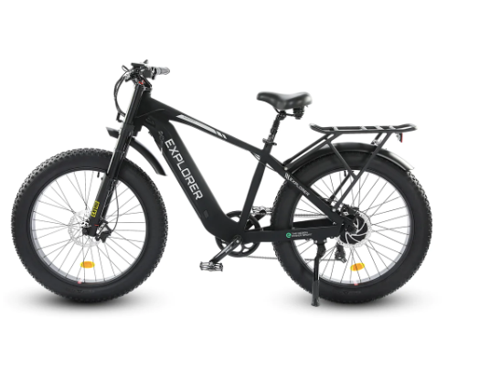 Ecotric Explorer 26 inches 48V Fat Tire Electric Bike with Rear Rack