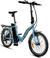 Thumbnail for Certified-Ecotric 20inch Blue Starfish portable and folding electric bike