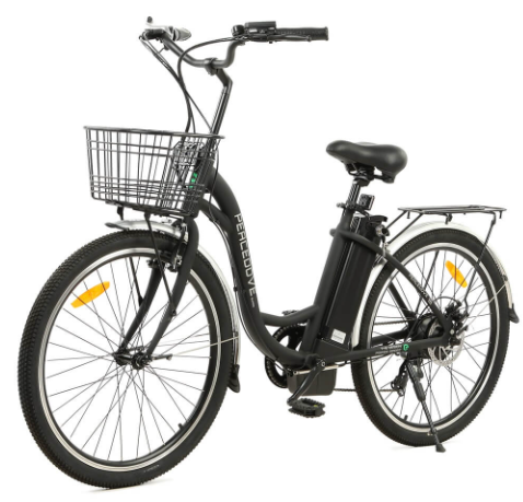Ecotric Peacedove Electric City Bike (Matt Black)